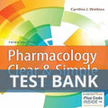 Pharmacology Clear and Simple 3rd Edition Cynthia Watkins TEST BANK