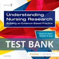 Understanding Nursing Research 7th Edition Grove Gray TEST BANK